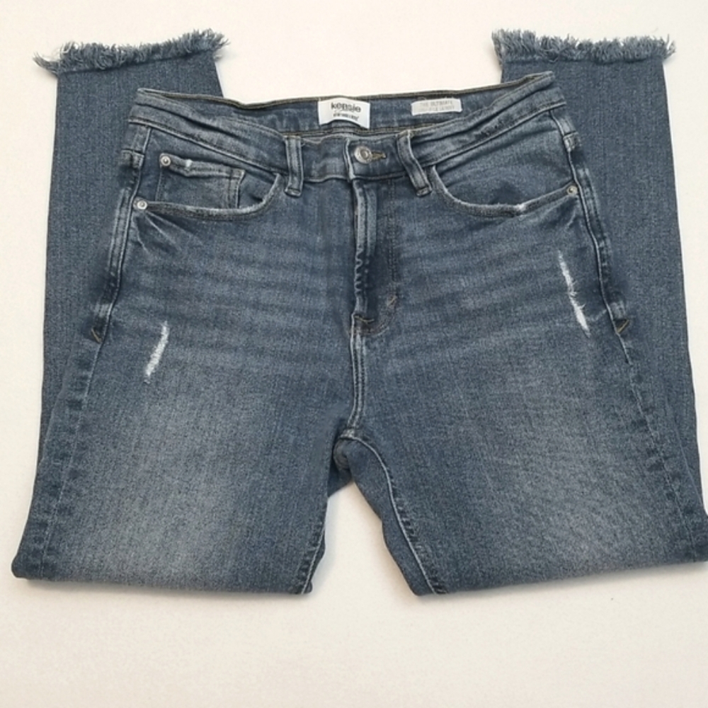 Kensie Vintage Luxe High-rise Distressed Skinny Jeans